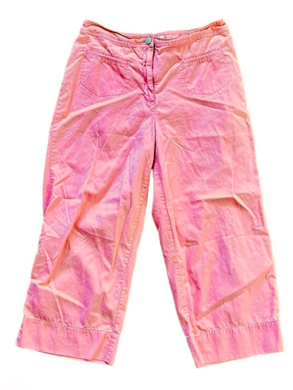 Linden Hill salmon colored cotton cropped pants